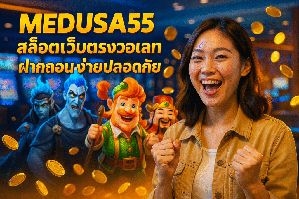 MEDUSA55 สล็อตเว็บตรงวอเลท ฝากถอนง่ายปลอดภัย