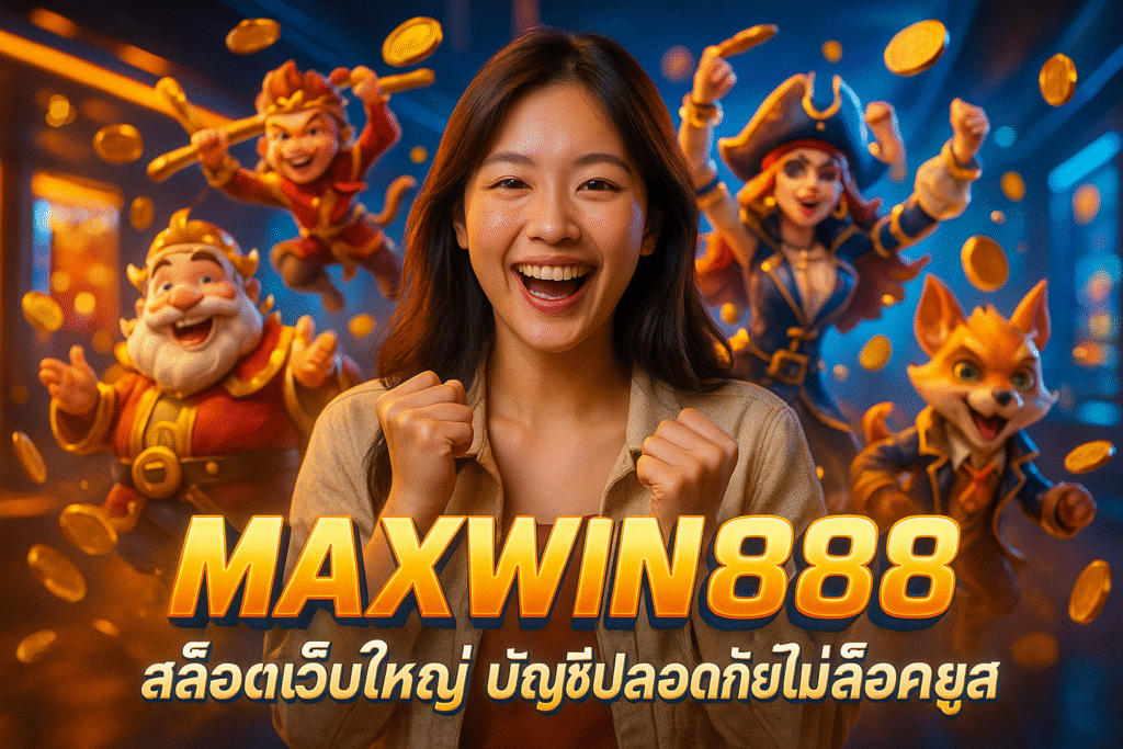 MAXWIN888 สล็อตเว็บใหญ่ บัญชีปลอดภัยไม่ล็อคยูส